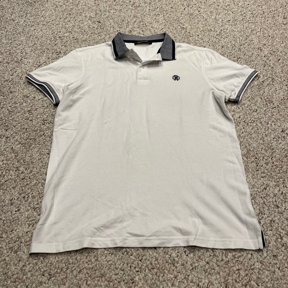 Roberto Cavali Knit Polo Shirt Mens L Preppy Classic Casual Business Office
